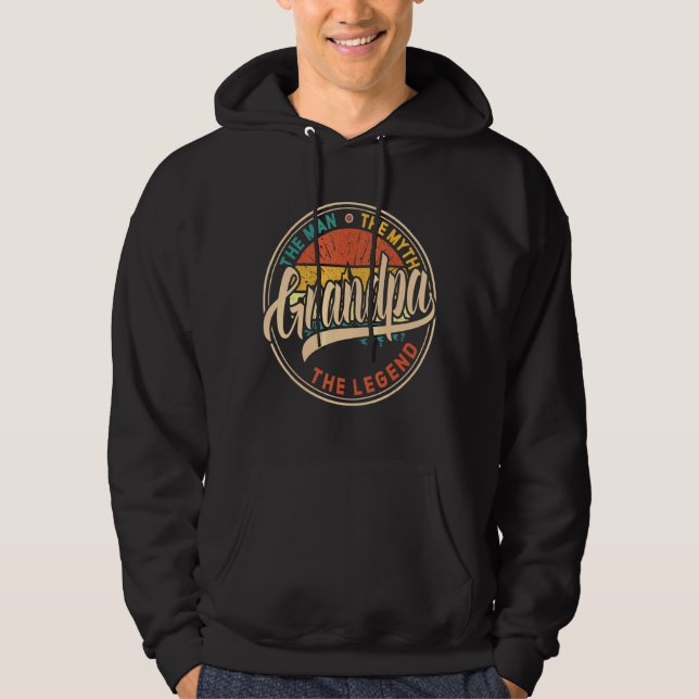 Manar farfar mannen myten om Fadern Hoodie (Framsida)
