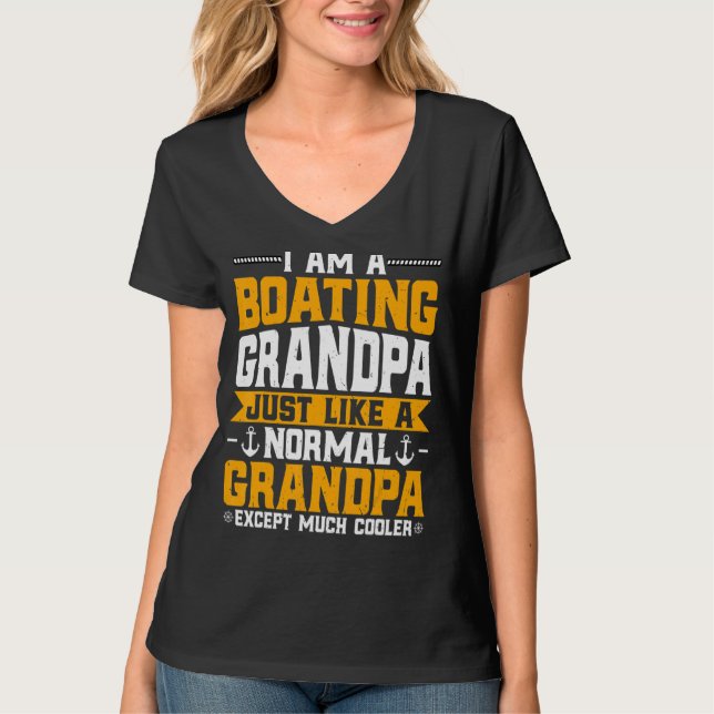Manar, farfar, motorbåtkapten G T Shirt (Framsida)