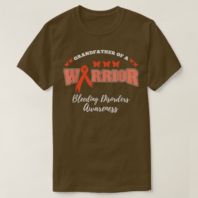 Manar Farfar till en Warrior Bleeding sjukdom A T Shirt (Design framsida)