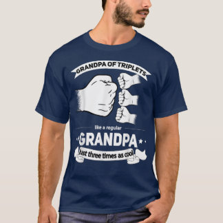 Manar Farfar till Triplets Announcement Grandpa  T Shirt