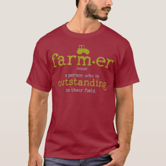 Manar Farmer Definition Dictionary Funny Farm T Shirt