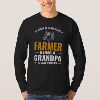 Manar Farmer Grandpa Farm Farming Rancher Agricult T Shirt