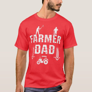Manar Farmer Pappa-jordbruk Life Agriculture Ranch T Shirt