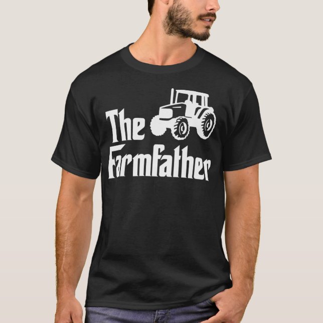 Manar, Farmfather Funny Farm Owner Tractor T Shirt (Framsida)