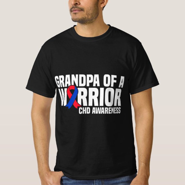 Manar farmor från Warrior CHD Congenital Heart Dis T Shirt (Framsida)