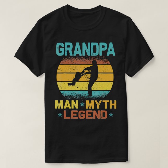 Manar farmor, mannen, myten, som ger ett legend åt t shirt (Design framsida)