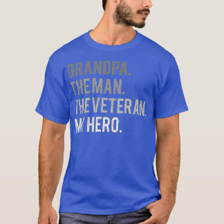 Manar farmpa mannen Veteran My Hero Pappa T Shirt