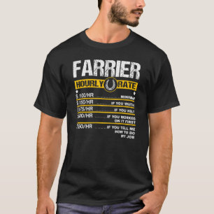 Manar Farrier Timly Rate Horseshoe Hoof Trimming E T Shirt