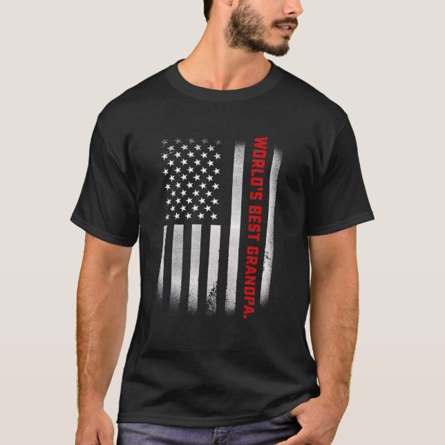 Manar Fars dag 2022 Världens bästa morfar någonsin T Shirt (Framsida)