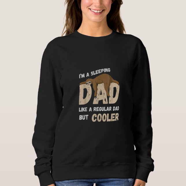 Manar Fars dag Adsible Sloth Pappa Sleeping Coola T Shirt (Framsida)