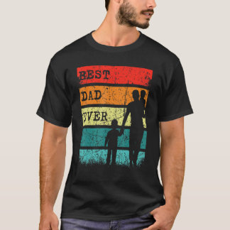 Manar Fars dag Bästa Pappa någonsin Retro Sunset F T Shirt
