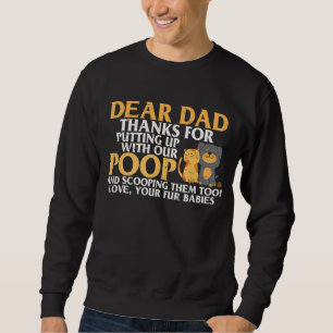 Manar Fars dag Bästa Pappa Pet Hund Cat Puppy Lång Ärmad Tröja