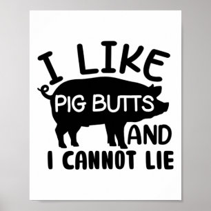 Manar Fars dag BBq I gillar Gris Butts Grill Poster