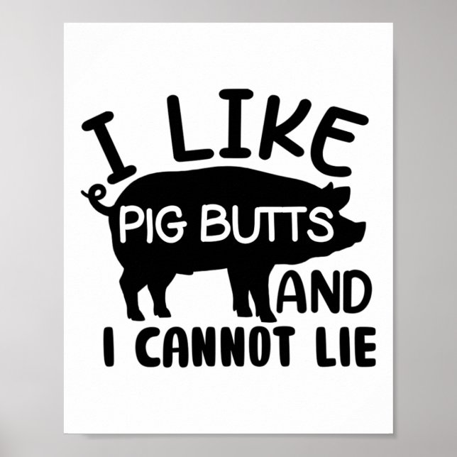 Manar Fars dag BBq I gillar Gris Butts Grill Poster (Framsidan)