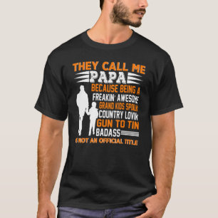 Manar Fars dag De kallar mig Pappa Underbar morfar T Shirt
