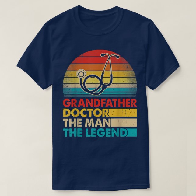 Manar Fars dag farfader Doktor Mannen Le Le Le Le T Shirt (Design framsida)