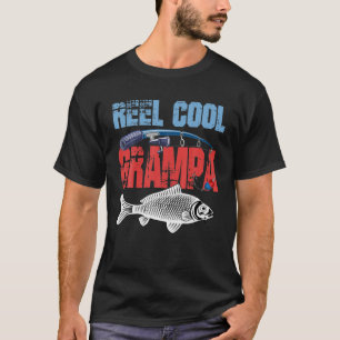 Manar Fars dag Fishing Reel Coola Grampa Funny T Shirt