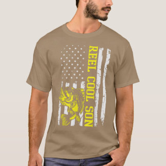 Manar Fars dag Fiske i USA flagga Amerika  T Shirt