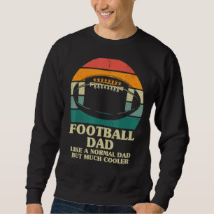 Manar Fars dag fotboll Pappa Retro Sunset Far Lång Ärmad Tröja