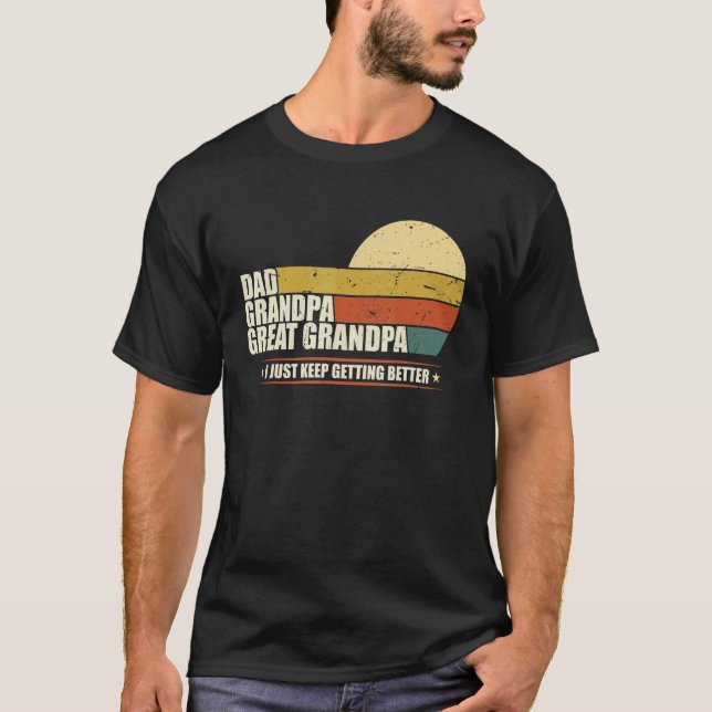 Manar Fars dag från Barnbarn Pappa Grandpa Underba T Shirt (Framsida)