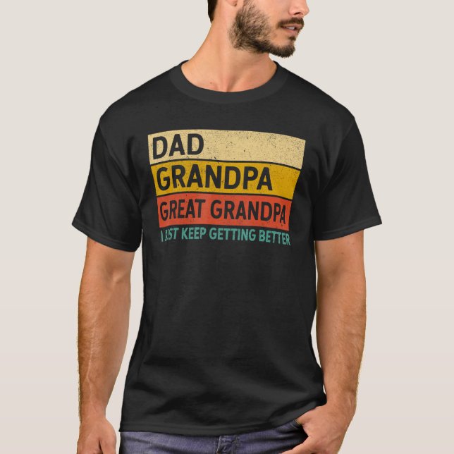Manar Fars dag från Barnbarn Pappa Grandpa Underba T Shirt (Framsida)