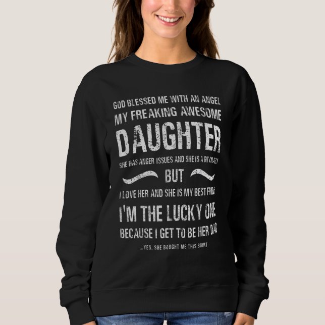 Manar Fars dag från dotter Blå Lucky Pappa T Shirt (Framsida)