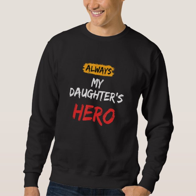 Manar Fars dag från dotter till Pappa pappa Lång Ärmad Tröja (Framsida)
