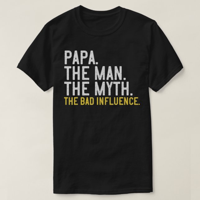 Manar Fars dag ger Pappa mannen myten om blocket T Shirt (Design framsida)
