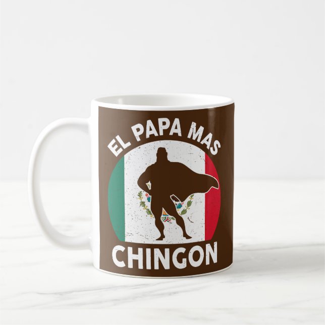 Manar Fars dag Gift Best Mexican Pappa Funny El Kaffemugg (Vänster)