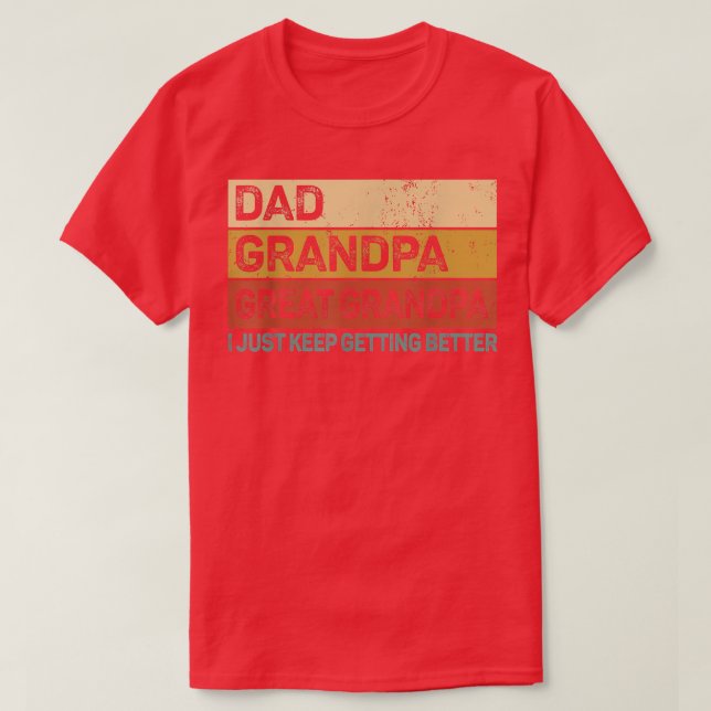 Manar Fars dag Gift från Barnbarn Pappa Grandpa G. T Shirt (Design framsida)