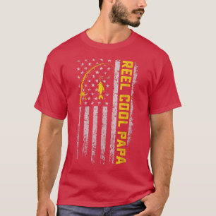 Manar Fars dag Gift Funny Fishing Reel Coola Pappa T Shirt