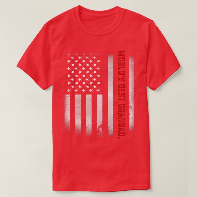 Manar Fars dag Gift Tee World's Best Grandad Ev (Design framsida)