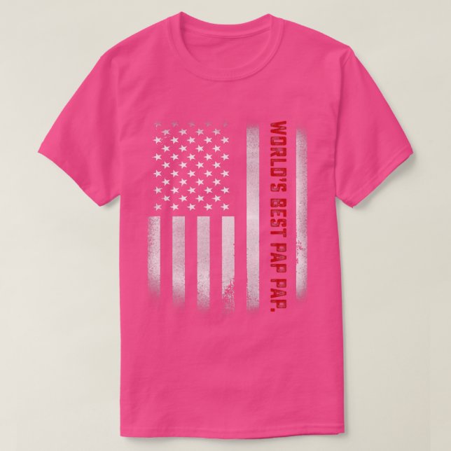 Manar Fars dag Gift Tee World's Best Pap Pap Ev (Design framsida)