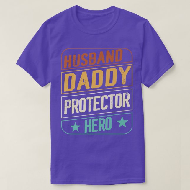 Manar Fars dag Make Pappa Protector Hero Vin T Shirt (Design framsida)