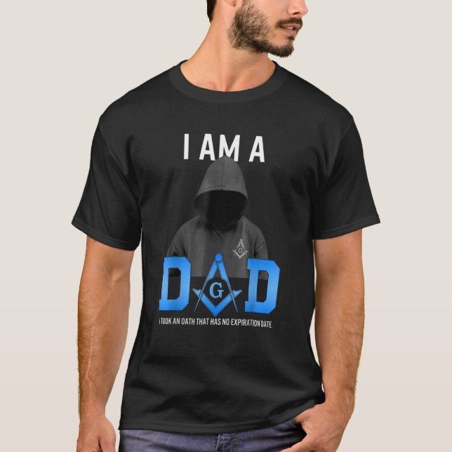 Manar Fars dag Masonic Pappa Freemason Oath No Exp T Shirt (Framsida)