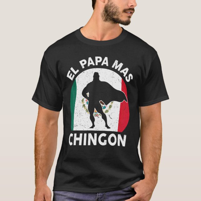 Manar Fars dag Mexikanska Pappa El Pappa Mas Ching T Shirt (Framsida)