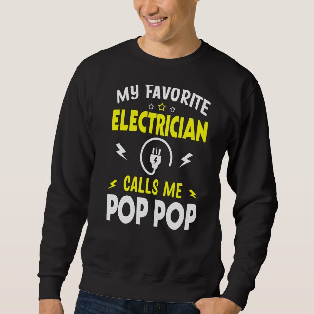 Manar Fars dag Min favoritelektriker ringer mig Lång Ärmad Tröja (Framsida)