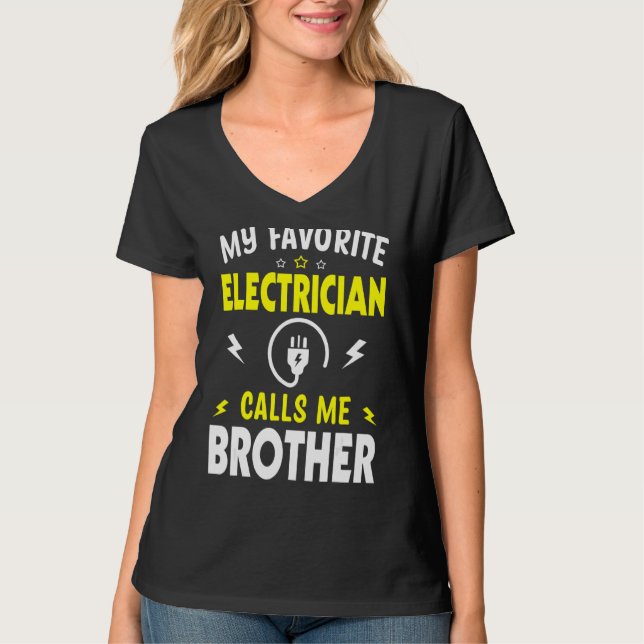 Manar Fars dag Min favoritelektriker ringer mig T Shirt (Framsida)