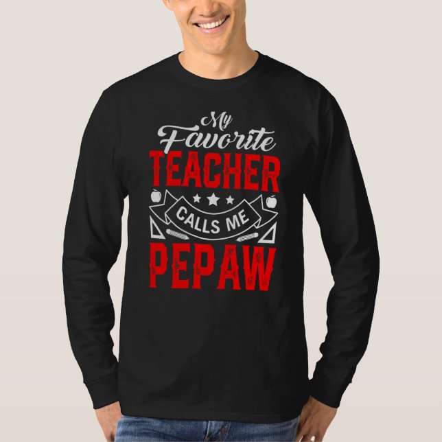 Manar Fars dag Min favoritlärare kallar mig Pep T Shirt (Framsida)