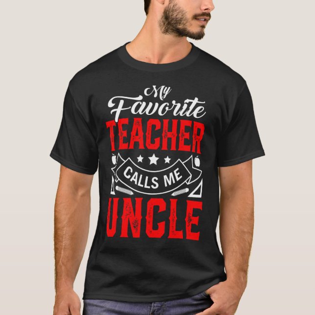 Manar Fars dag Min favoritlärare kallar mig Unc T Shirt (Framsida)
