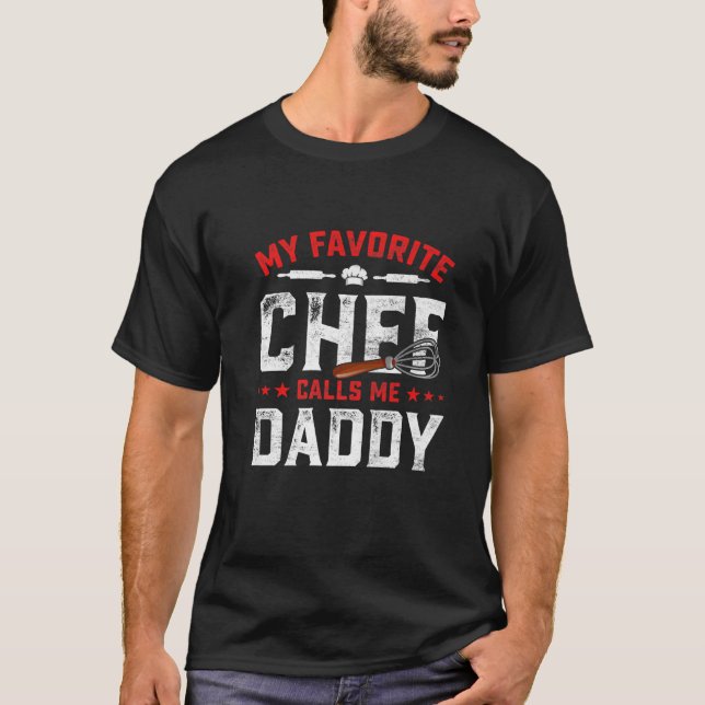 Manar Fars dag My Favorite Chef kallar mig pappa T Shirt (Framsida)