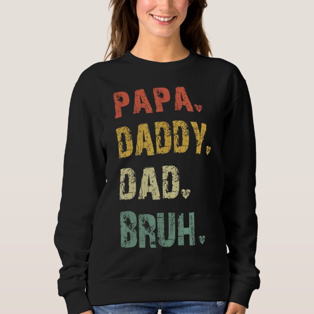 Manar Fars dag Pappa pappa Pappa Bruh Far Da T Shirt (Framsida)