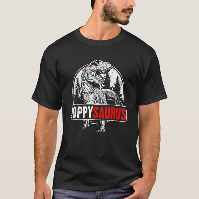Manar Fars dag Poppysaurus t Rex Dinosaur Poppy  T Shirt (Framsida)