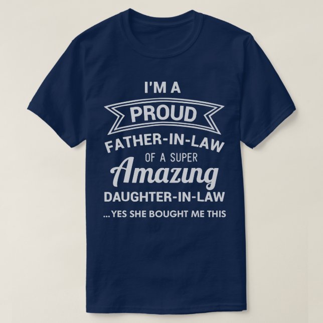 Manar Fars dag Proud Fatherinlaw  T Shirt (Design framsida)