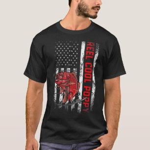 Manar Fars dag Reel Coola Poppy Fish American F T Shirt