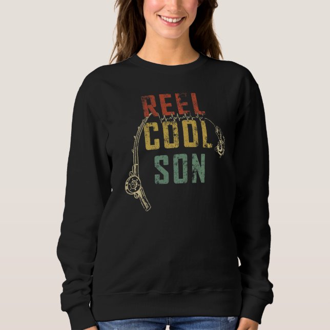Manar Fars dag Reel Coola Son Fishing Son Fisher T Shirt (Framsida)