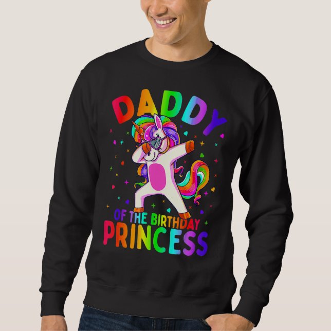 Manar Fars dag Unicorn Princess Dotter Lång Ärmad Tröja (Framsida)