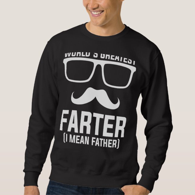 Manar Fars dag Världsmästare Pappa Lång Ärmad Tröja (Framsida)