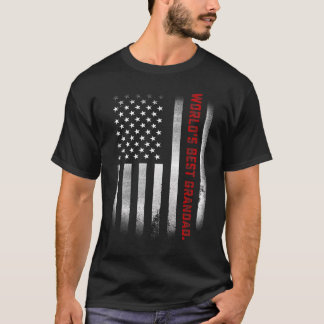 Manar Fars dag World's Best Grandad nånsin US Fl T Shirt