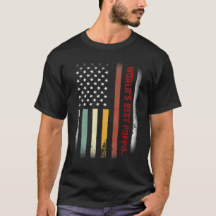 Manar Fars dag World's Best Poppie någonsin USA Fl T Shirt